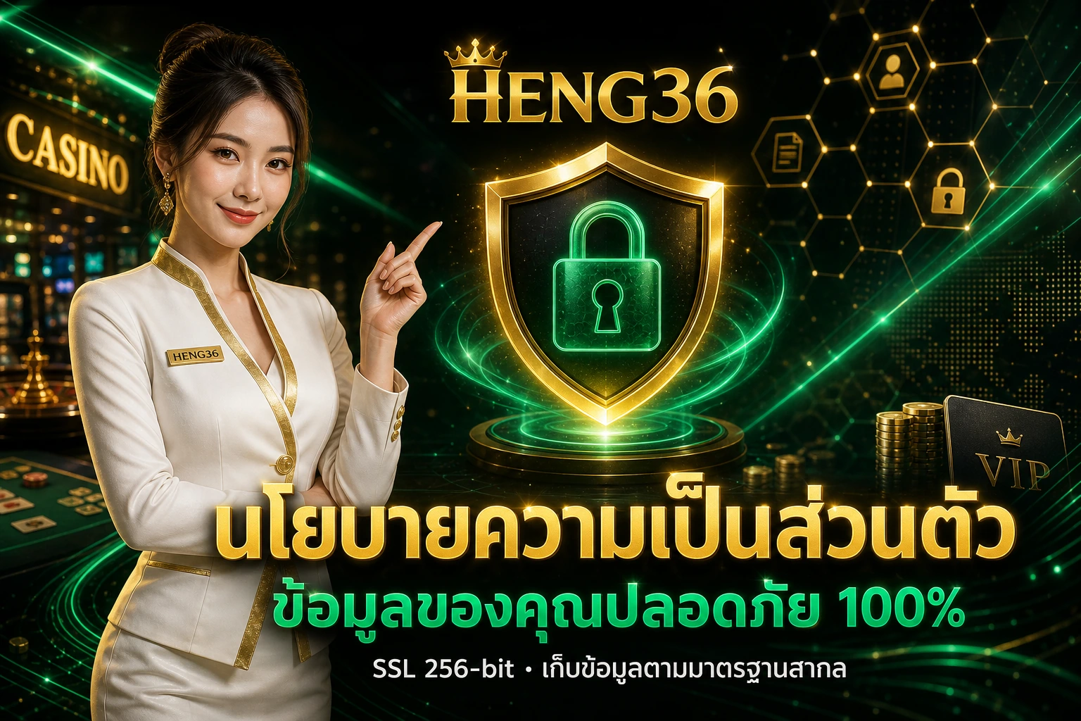 HENG36 นโยบาย — data vault jade laser grid security
